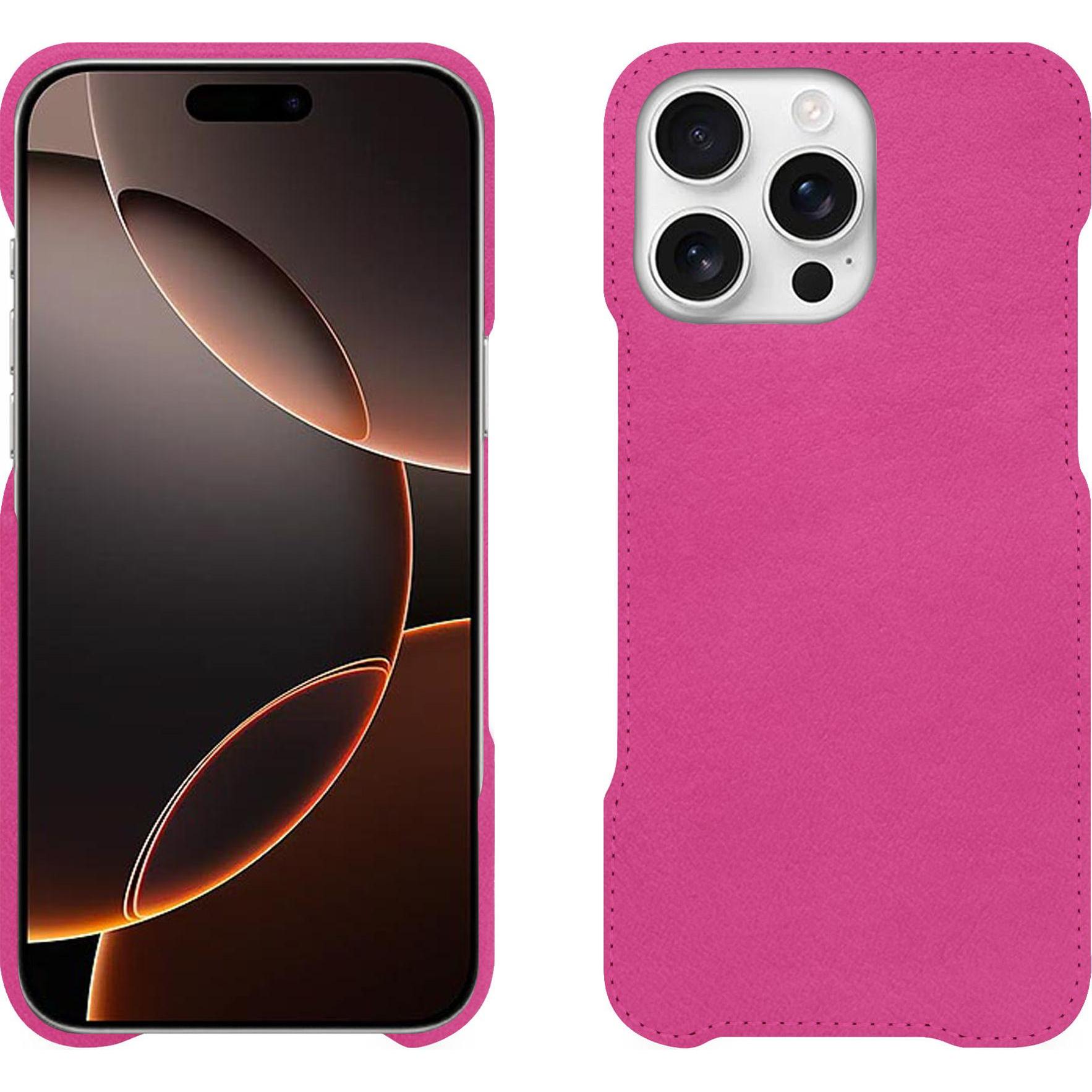 Thumbnail - Noreve Lederschutzhülle (Apple iPhone 16 Pro), Smartphone Hülle, Rosa