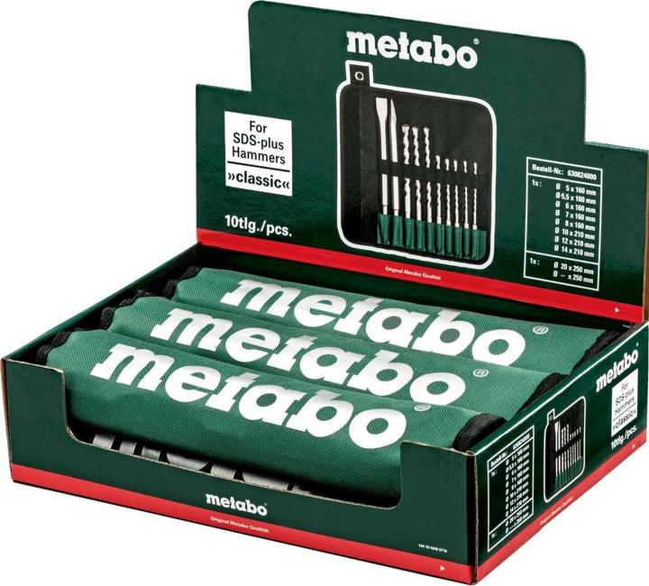 Productafbeelding Metabo Klassieke boor/beitel set (10 mm, 12 mm, 14 mm)