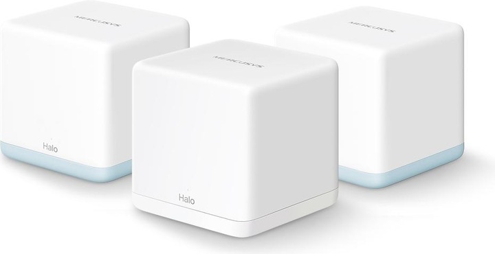 Actual product image Mercusys WL-Router Halo H1200G Home Mesh WiFi System 3-Pack
