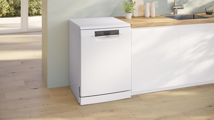 Produktbild Bosch Hausgeräte Serie 6, Freistehender Geschirrspüler, 60 cm, Weiss, SMS6ECW00E
