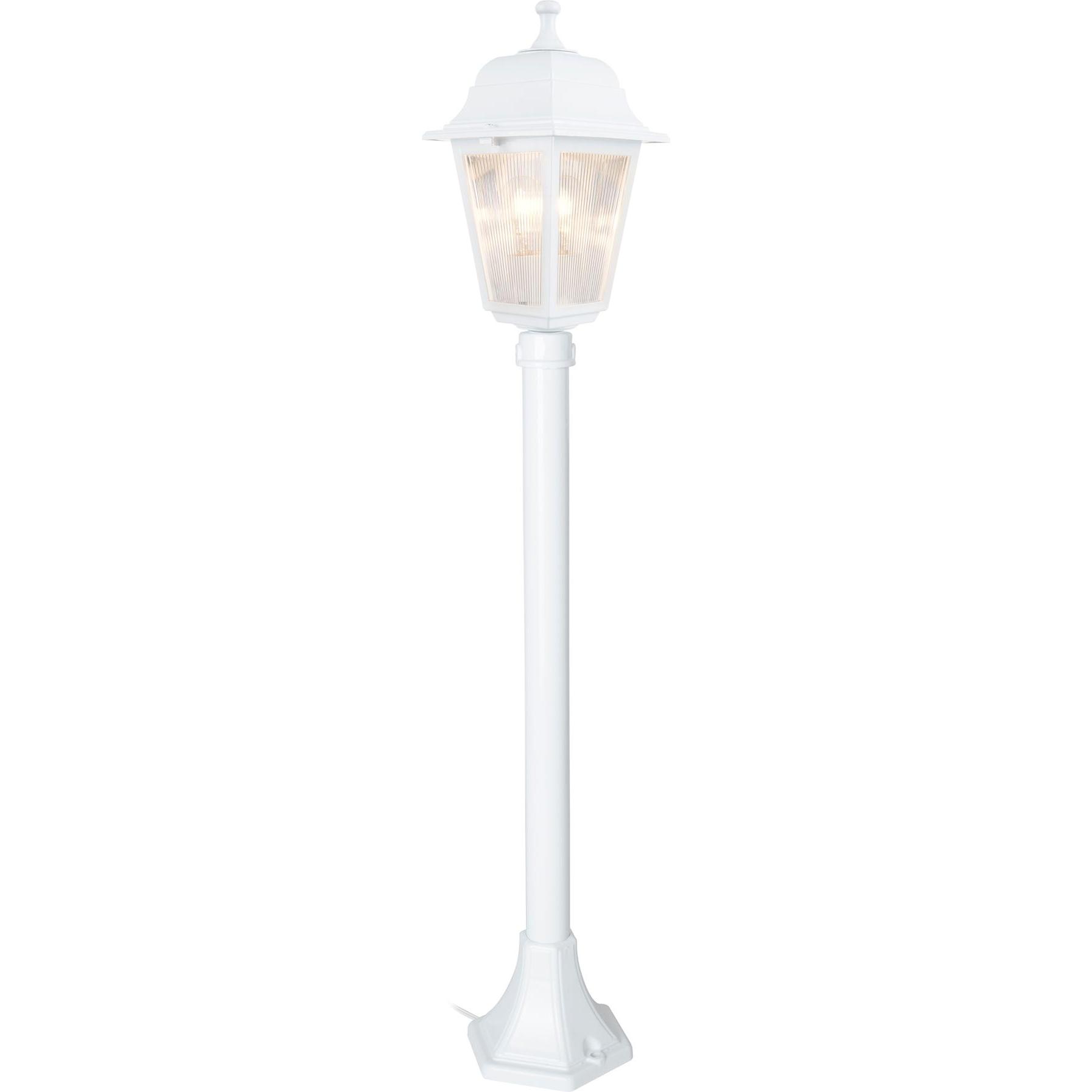 Lux.Pro, Gartenbeleuchtung, Aussenleuchte Keighley E27 Metall Kunststoff Weiss (E27, IP44)