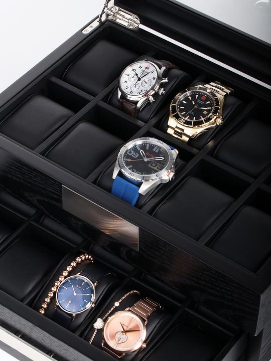 Actual product image Rothenschild Watch box RS-2350-20BL for 20 watches black