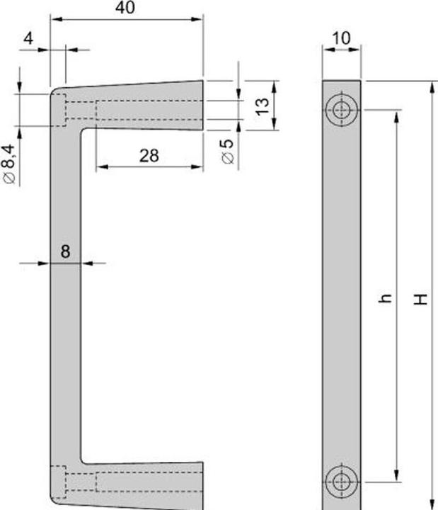 Produktbild Schroff Frontgriffe - FRONTGRIFFE 2HE MULTIPAC(2X)