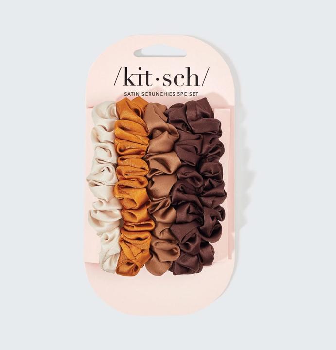 Kitsch Satin Haargummis für feines Haar Set (Set d'élastiques pour cheveux)