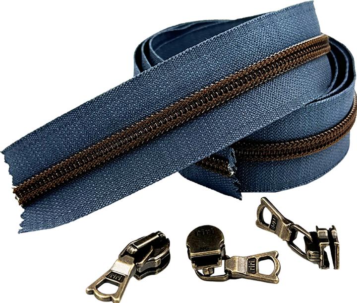 Taubenblau, Altmessing