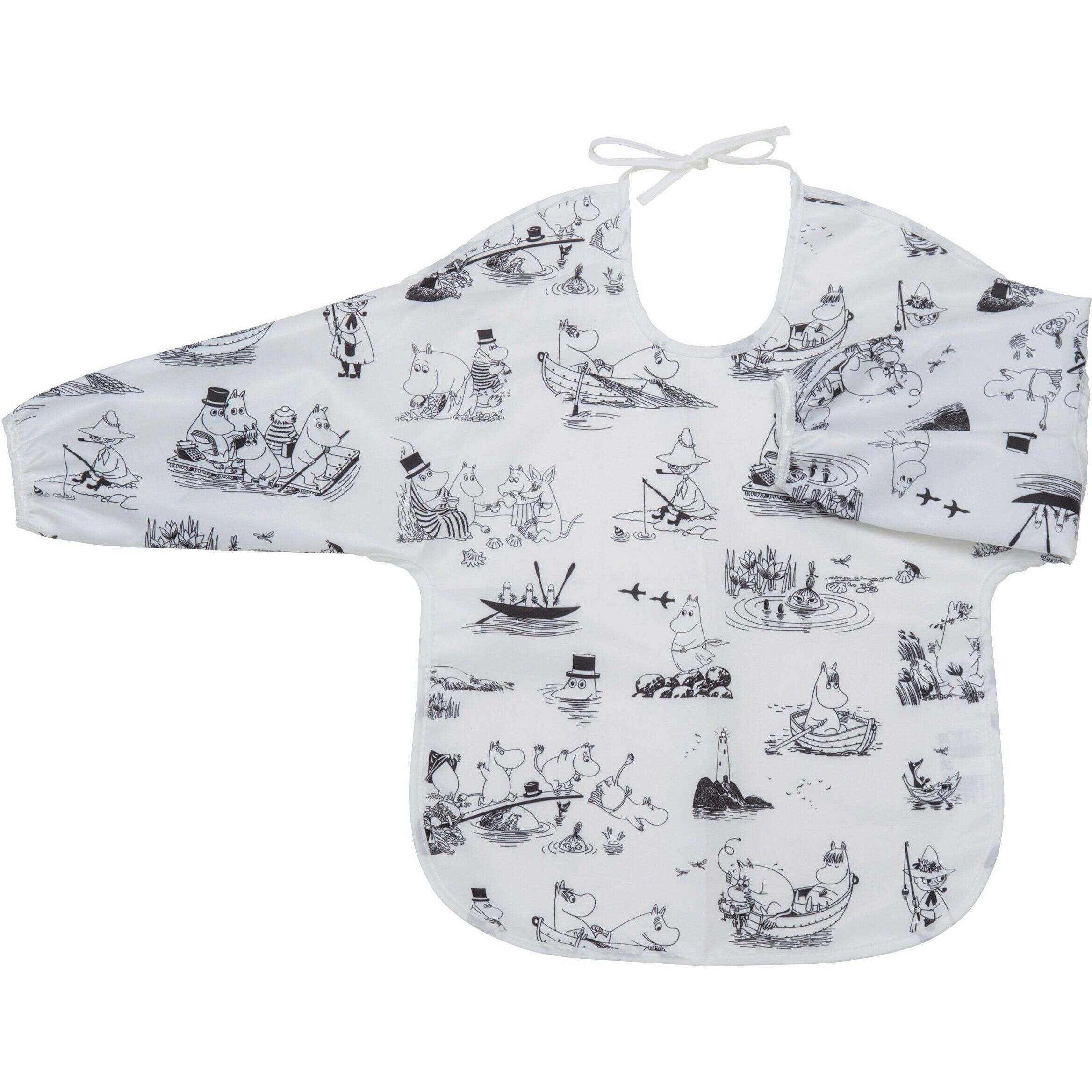 Rätt Start, Kindergeschirr + Kinderbesteck, Moomin Bib with Sleeves, Archipelago