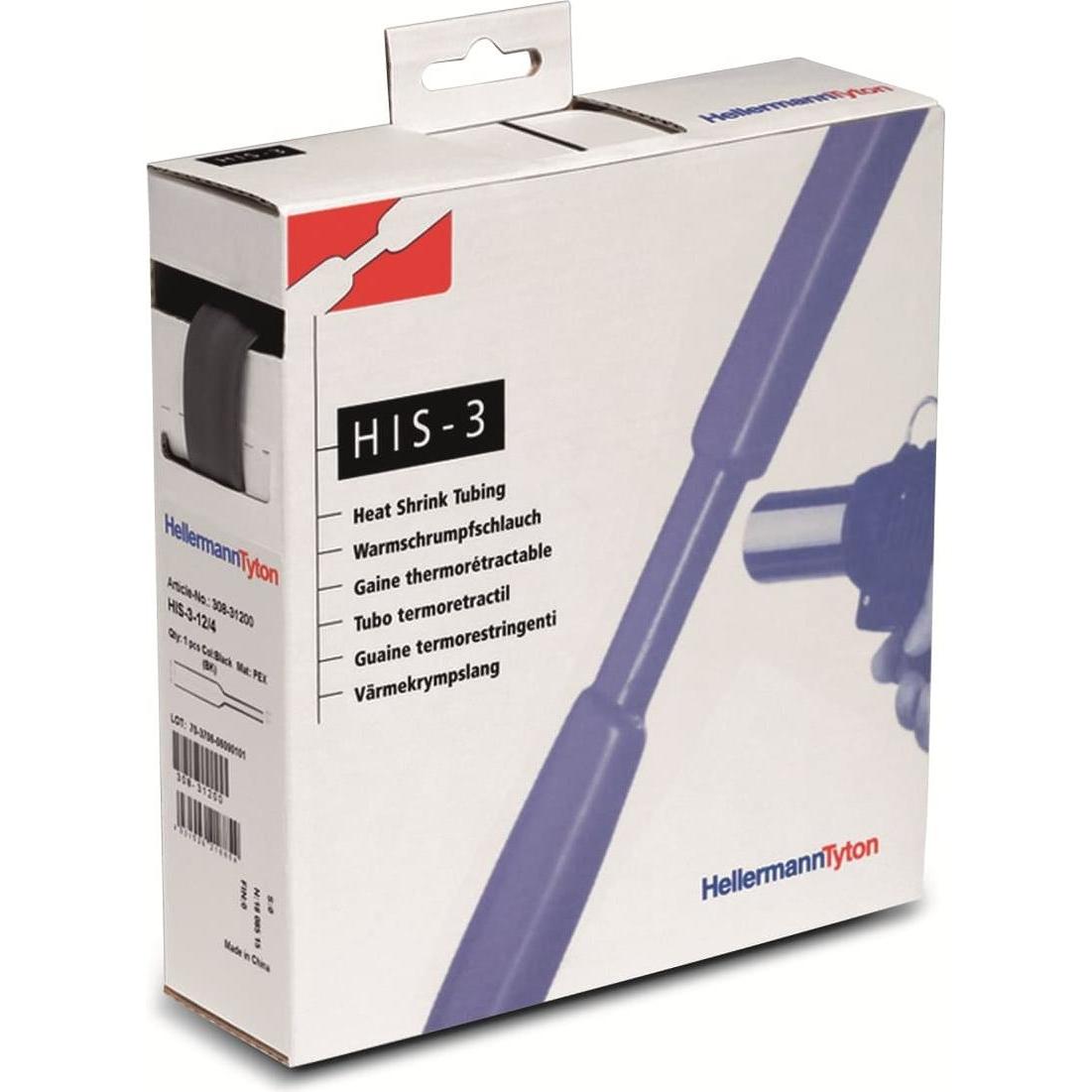 HellermannTyton, Guaina termorestringente, Tubi termorestringenti senza adesivo S (1 x)