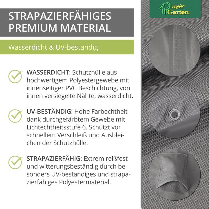 Produktbild Mehr Garten Schutzhülle für Gartenecksofa (asymmetrisch) | 237 x 175 x 80 cm | Polyester tis