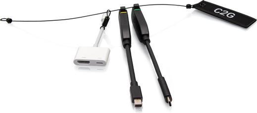 Immagine prodotto C2G Anello adattatore dongle HDMI® universale 4K con Mini DisplayPort™, USB-C® e Lightning codificati pe (USB-C, Mini DP, Lightning)