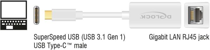 Produktbild Delock 65906 (USB-C, RJ45 Gigabit Ethernet (1x))