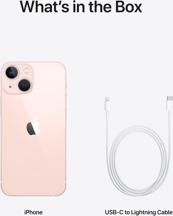 Produktbild Apple iPhone 13 mini (128 GB, Pink, 5.40", SIM + eSIM, 12 Mpx, 5G)