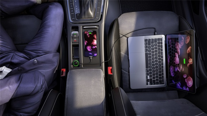 Image du produit Goobay Chargeur rapide double USB pour voiture USB-C PD Power Delivery 45 W