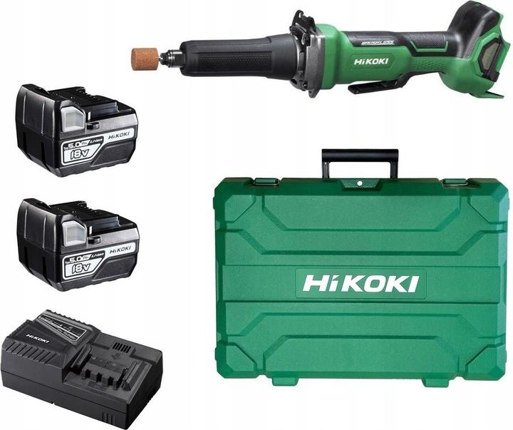 Actual product image Hikoki GP18DB 5.0 Transport case Cordless straight grinder with paddle switch 18V (Straight grinder)