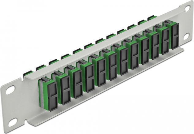 Actual product image Delock 10? FO Patchpanel 12 Port SC Duplex green 1 U gray