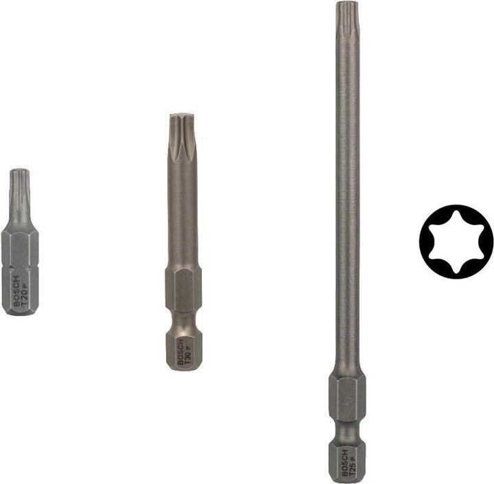 Produktbild Bosch Professional Zubehör Schrauberbit Extra-Hart T40, 25 mm, 3er-Pack (T40)