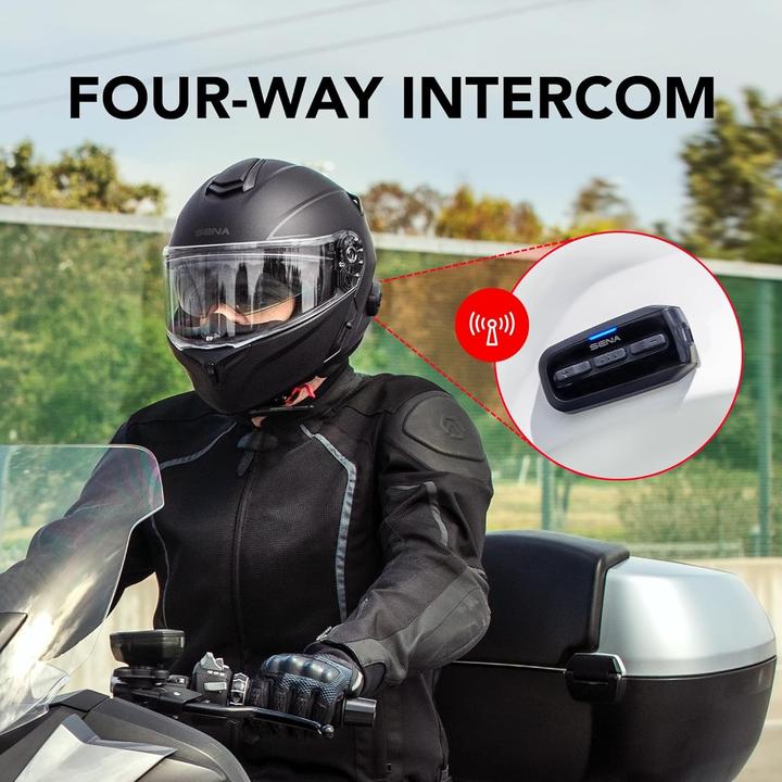 Actual product image Sena OUTRUSH R - Smart Motorrad-Klapphelm (ECE22.06) - weiss glanz (XL) (XL, 61 - 62 cm)