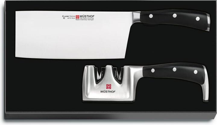 Immagine prodotto Wüsthof Classico Ikon Chin. Coltello da chef Affila coltelli (18 cm)