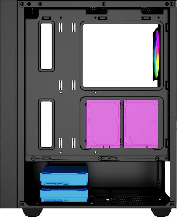 Actual product image Gembird computer case Fornax 4000 ARGB (ITX, ATX)