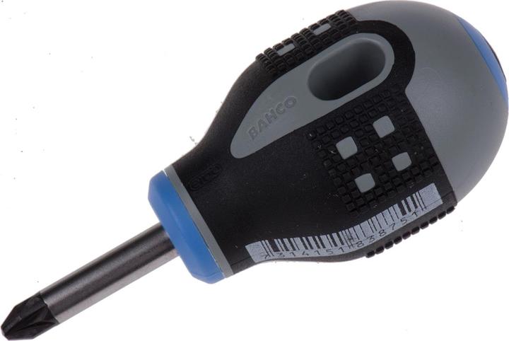 Produktbild Bahco ERGO Pozidriv Schraubendreher mit kurzem Gummigriff, PZ2 x 25 mm (Pozidriv-Kreuzschlitz (PZ))