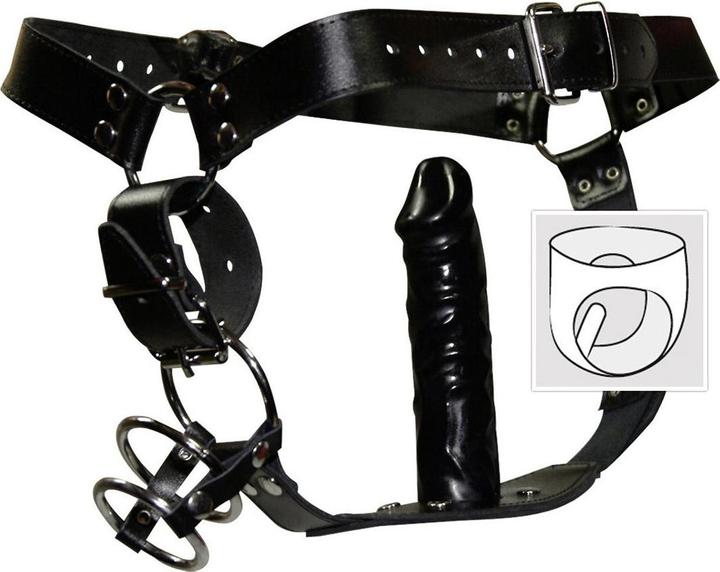 Actual product image Zado String with anal dildo (S, M)