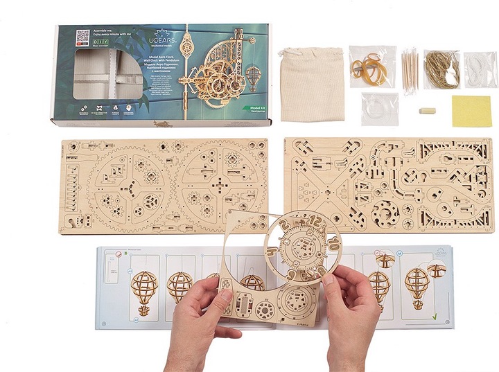 Actual product image Ugears Wall Clock