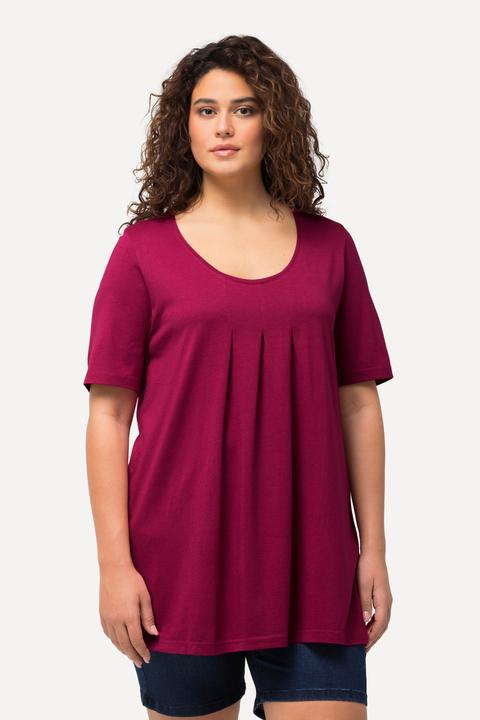 Actual product image Ulla Popken Essential Front Pleat Tee (46, 48)