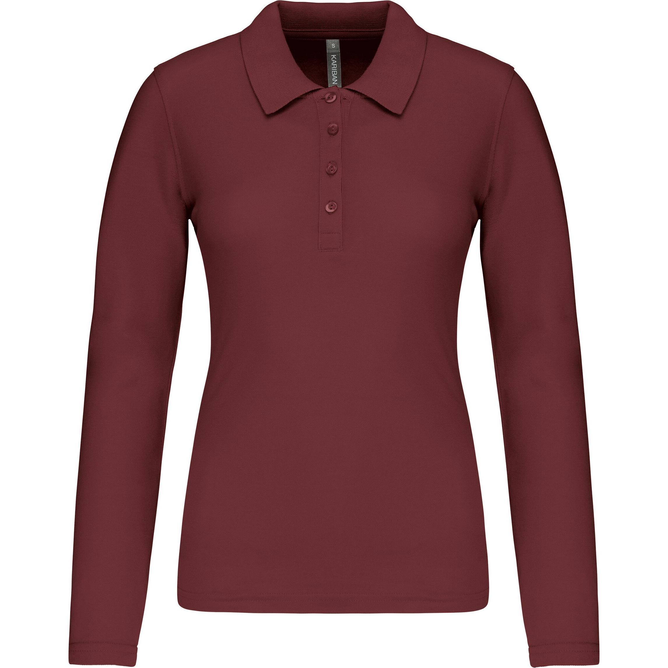 Kariban, Damen, Shirt, Piqué, Rot, (3XL)