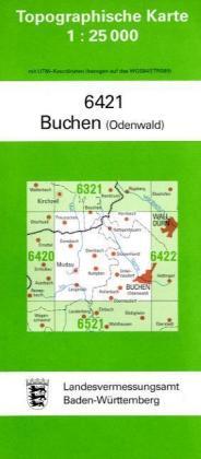 Energie-Label Buchen (Odenwald) 1 : 25 000: Mit UTM-Koordinaten bezogen auf d. WGS84/ETRS89