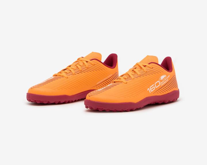 Kipsta Kinder Fussball Multinockenschuhe TF mit Schnürung - 160 Turf orange (35)