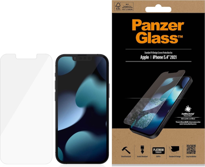 Actual product image PanzerGlass Standard Fit (1 Piece, Apple iPhone 13 mini)