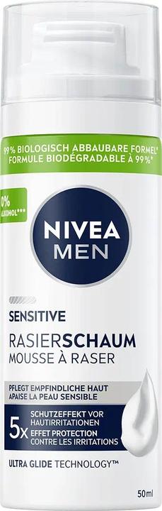 Produktbild NIVEA MEN Sensitive Rasierschaum (50 ml, Rasierschaum)