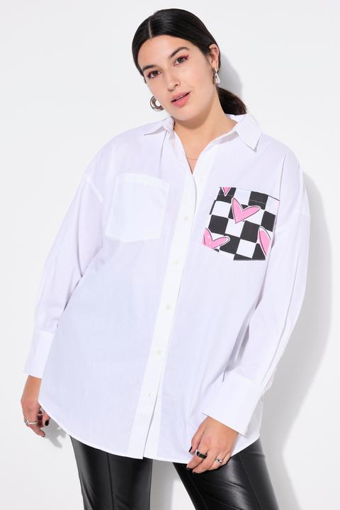 Immagine prodotto Studio Untold Camicia dal taglio squadrato con cuori a quadri sul retro (58)