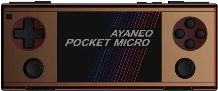 Actual product image Ayaneo Pocket Micro Handheld Konsole – 8 GB LPDDR4X, 256 GB SSD, retro gold