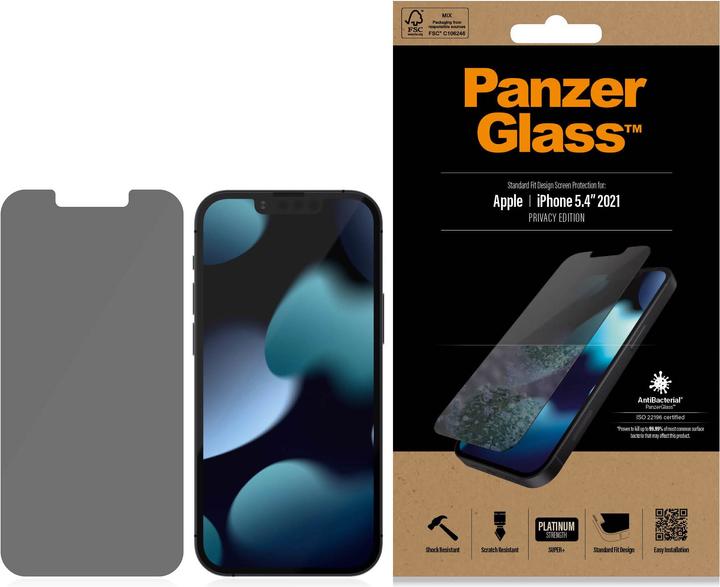 Produktbild PanzerGlass Privacy (1 Stück, Apple iPhone 13 mini)