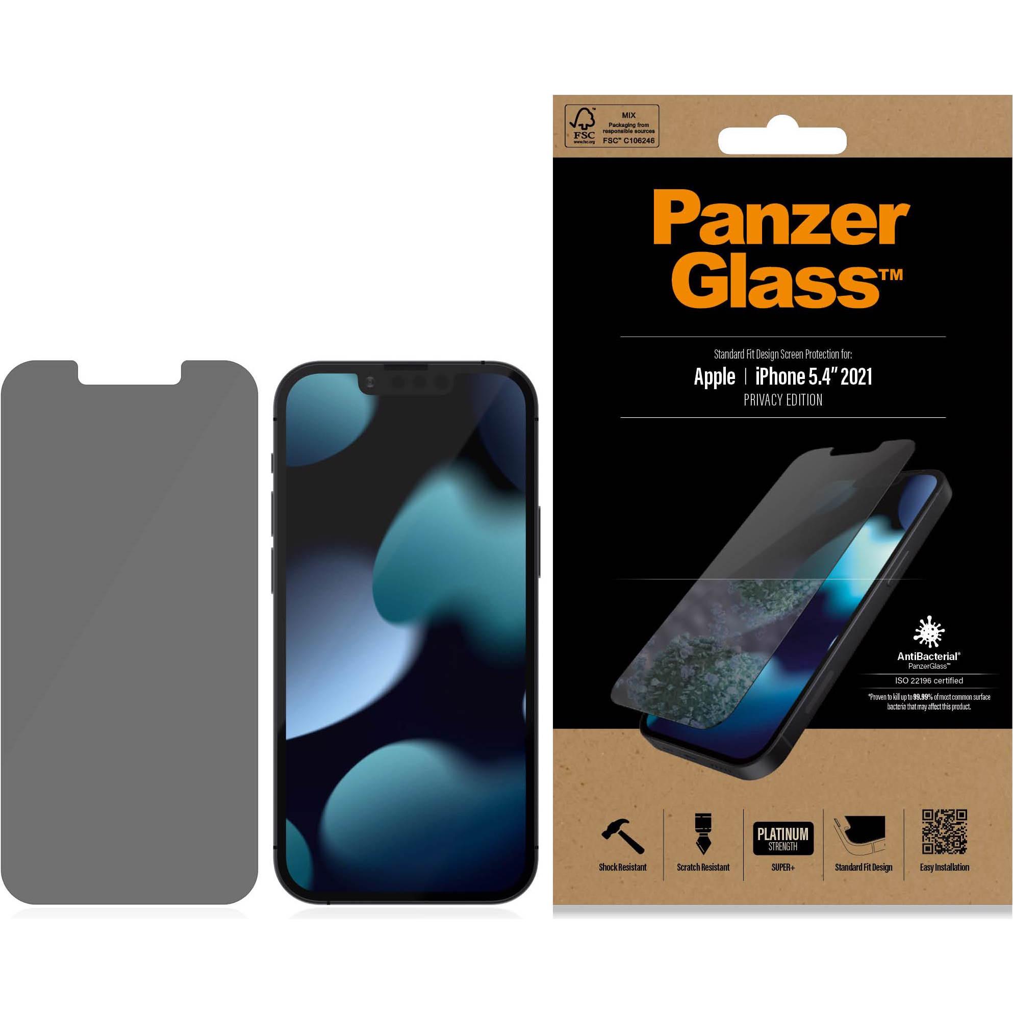 Thumbnail - PanzerGlass Privacy (1 Stück, Apple iPhone 13 mini), Smartphone Schutzfolie, Transparent