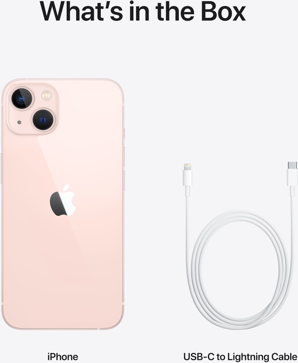 Image du produit Apple iPhone 13 (128 Go, Pink, 6.10", SIM + eSIM, 12 Mpx, 5G)