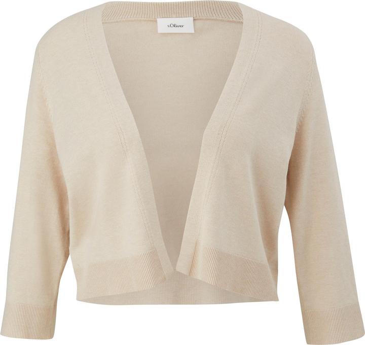 Produktbild s.Oliver Strickjacke Kurze Strickjacke mit 3/4-Ärmel (46)