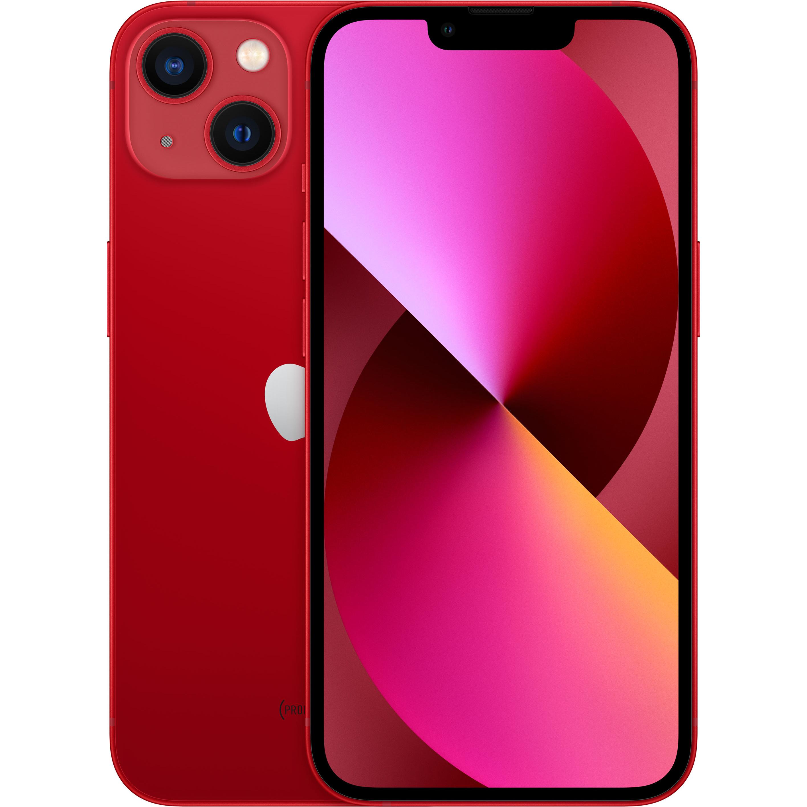 Apple iPhone 13 (512 GB, (PRODUCT)RED, 6.10", SIM + eSIM, 12 Mpx, 5G), Smartphone, Rot