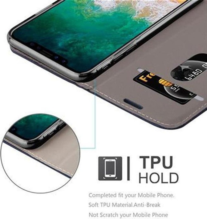 Produktbild Cadorabo Book Jeans Optik Cover (Apple iPhone X)