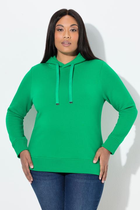 Produktbild Ulla Popken Hoodie, Rippbündchen, Kapuze, Langarm (60)