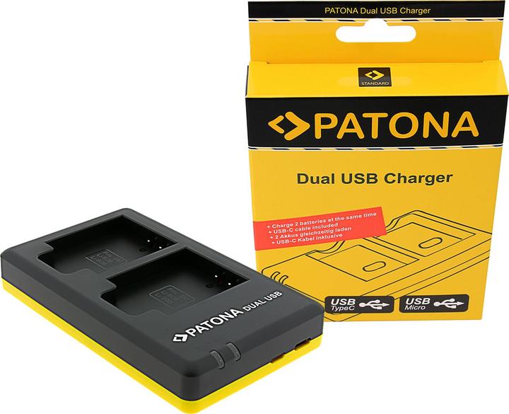 Actual product image Patona Dual charger LI90B (Camera battery charger)
