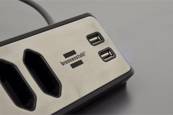 Produktbild Brennenstuhl Steckdosenleiste (6 x, USB-A, 2 m)