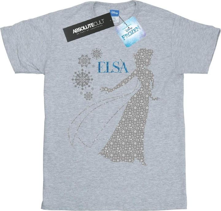 Immagine prodotto Disney Frozen Elsa Christmas Silhouette Maglietta Ampia Donna (S)