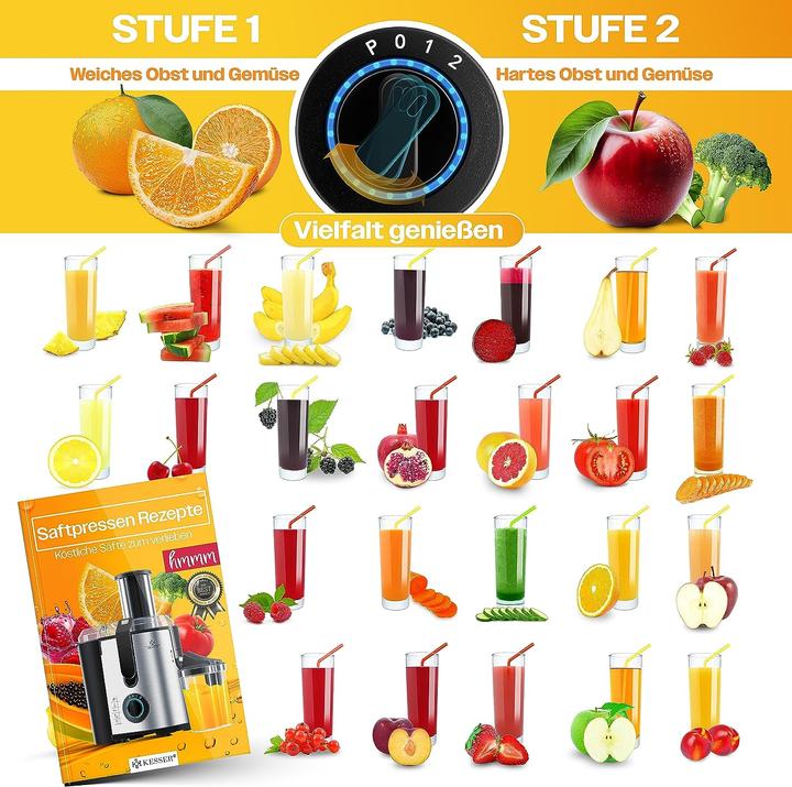 Immagine prodotto Kesser Spremiagrumi per frutta e verdura (argento/nero)