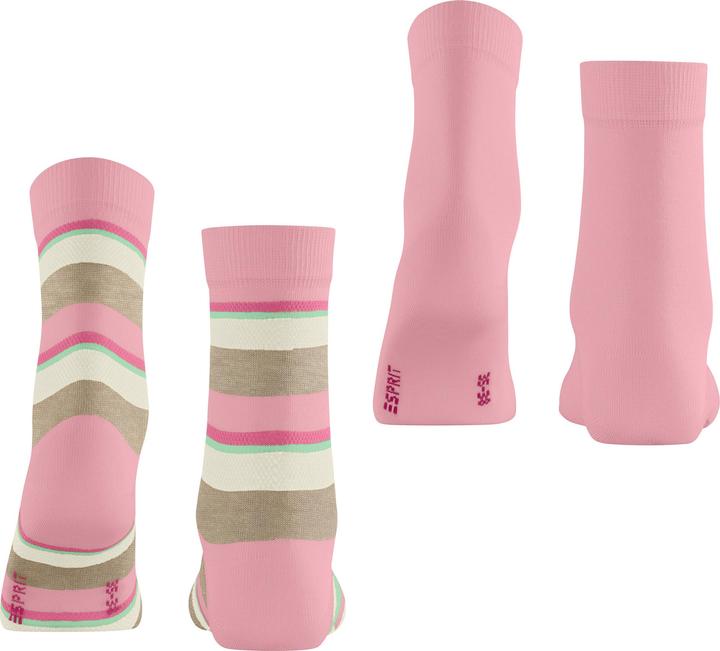 Produktbild Esprit Crochet Stripe 2-Pack Baumwollsocken (2er Pack, 35 - 38)