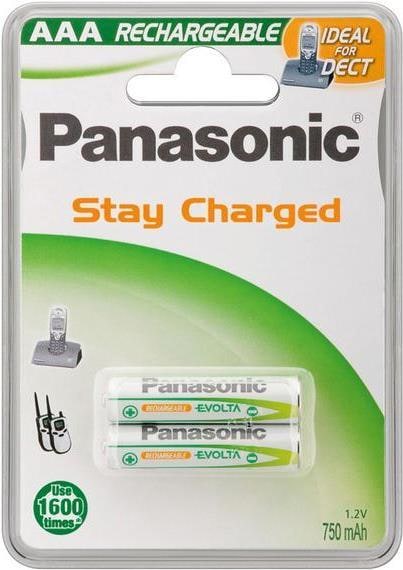 Produktbild Panasonic Rechargeable DECT (2 Stk., AAA, 750 mAh)