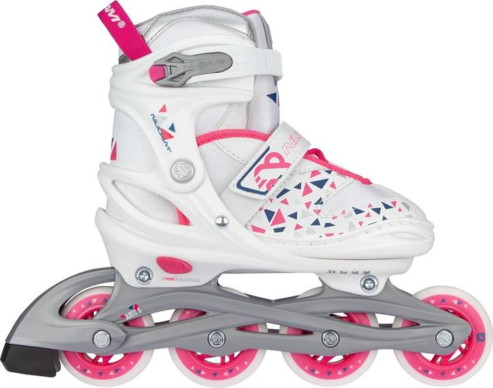 Actual product image Nijdam White Wedge Inline Skates (33, 34, 35, 36)