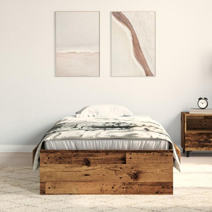 Image du produit vidaXL Rustikales Bett (90 x 190 cm)