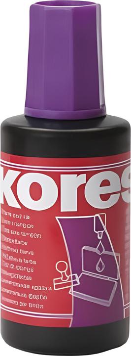 Actual product image Kores Stamping ink purple