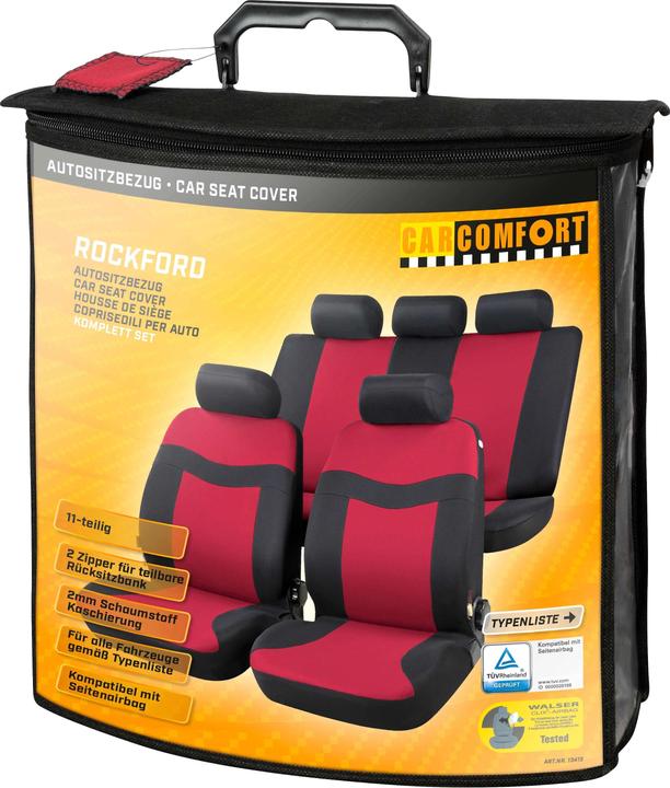 Image du produit CarComfort Housse de siège auto Rockford set complet rouge